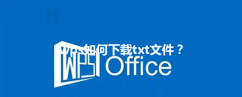wps如何下载txt文件? 3 wps如何下载txt文件? 三